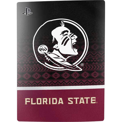 Florida State University Pattern Jersey PS5 Digital Edition Console Skin